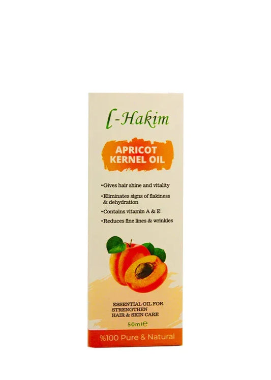 AL HAKIM APRICOT HAIR & SKIN KERNEL OIL 50ML - Kashmir Watan Foodstores