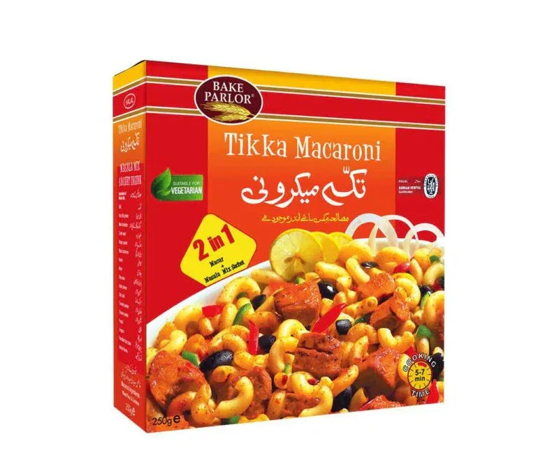 BAKEPARLOR TIKKA MACARONI 250G - Kashmir Watan Foodstores