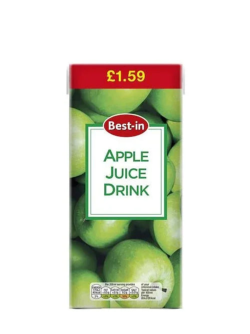 BEST-IN APPLE JUICE DRINK 1LTR PM£1.59 - Kashmir Watan Foodstores