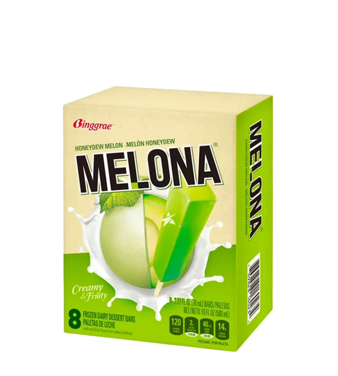 MELONA MELON ICE BAR 8PK (BINGGRAE) - Kashmir Watan Foodstores