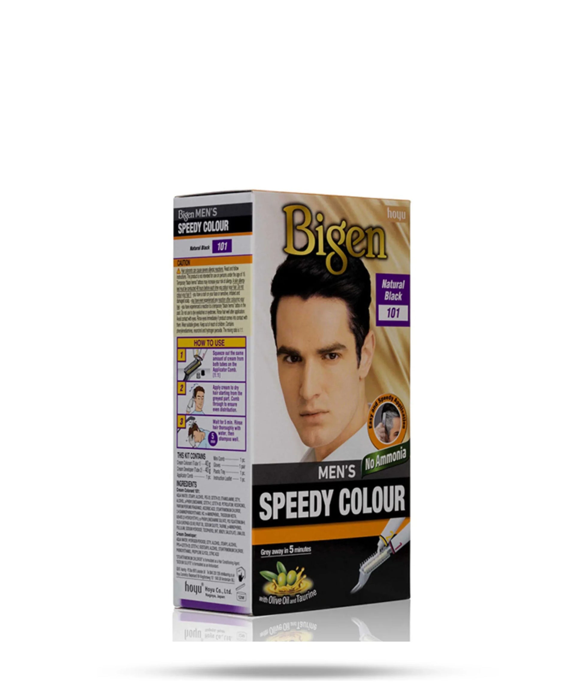 BIGEN MENS HAIR DYE 101 N/BLACK 80G - Kashmir Watan Foodstores