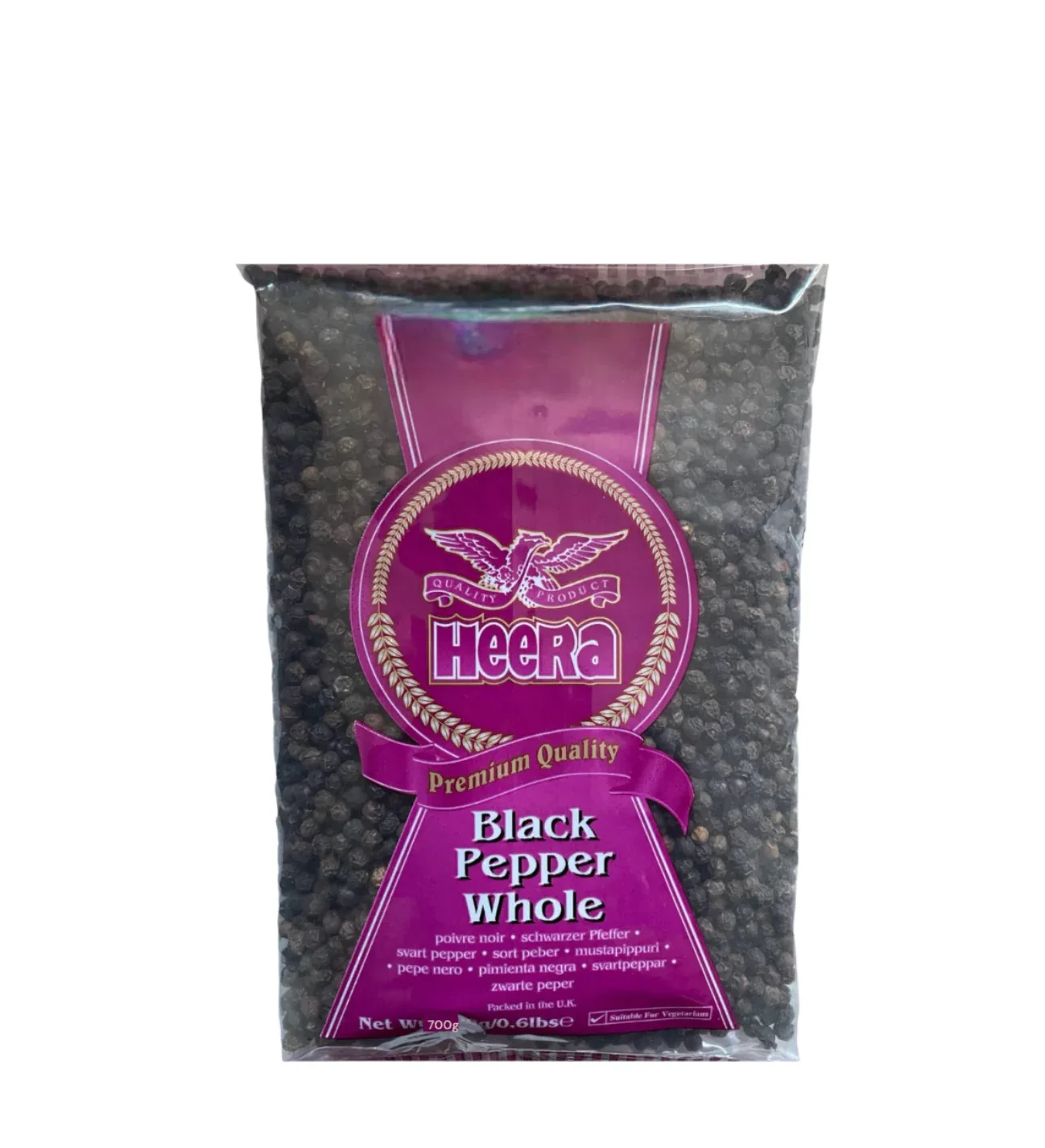 HEERA BLACK PEPPER WHOLE 700G - Kashmir Watan Foodstores