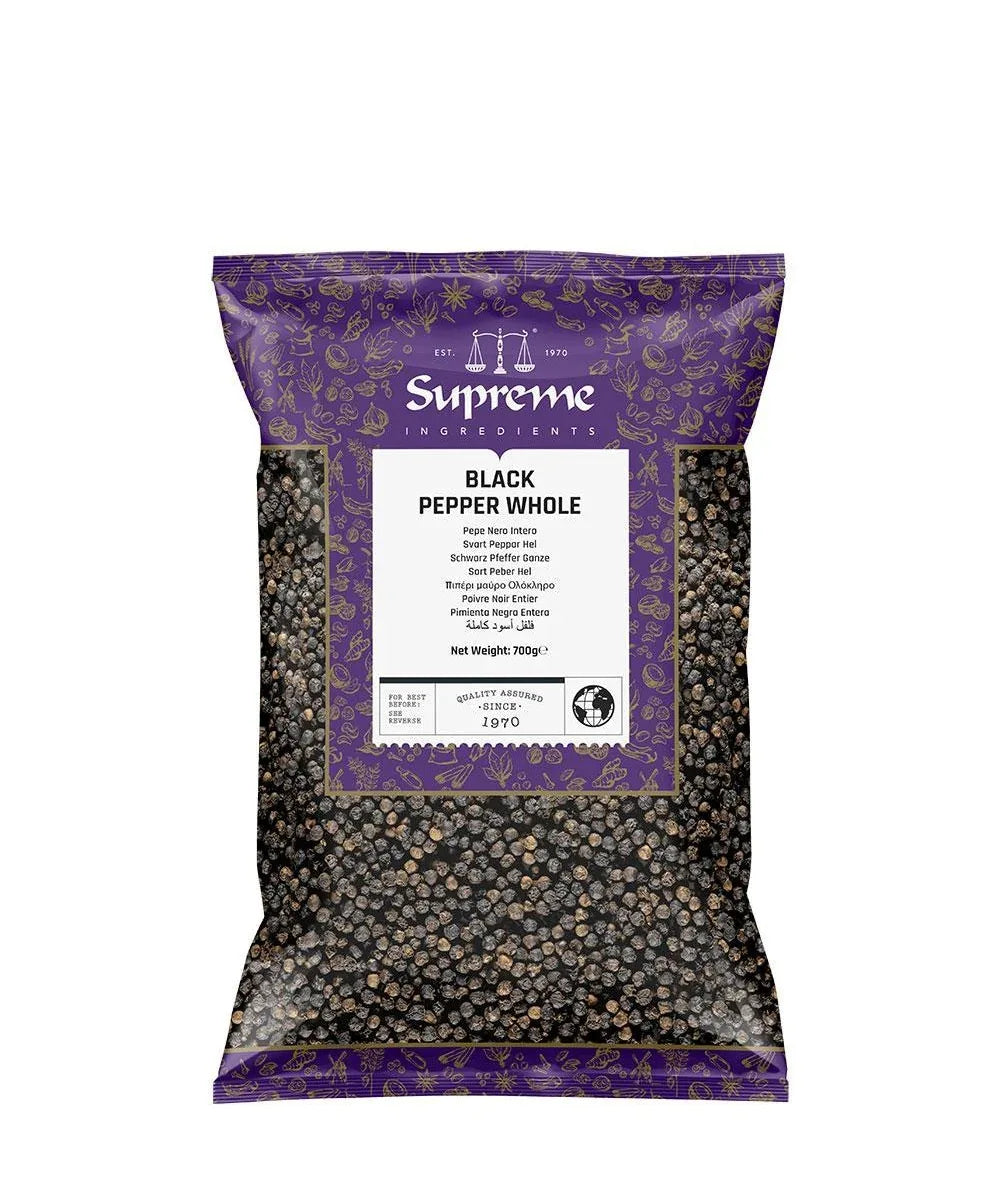 SQ BLACK PEPPER WHOLE 700G - Kashmir Watan Foodstores