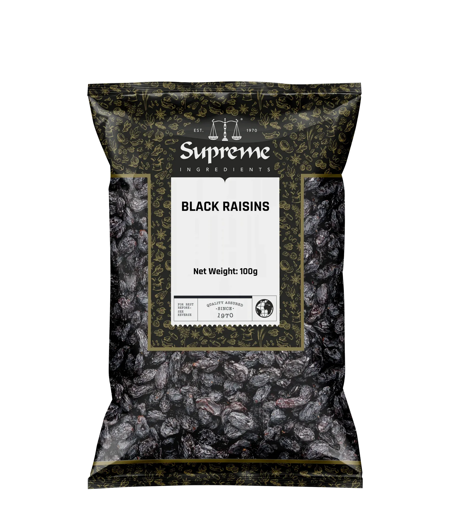 SQ BLACK RAISINS 100G - Kashmir Watan Foodstores