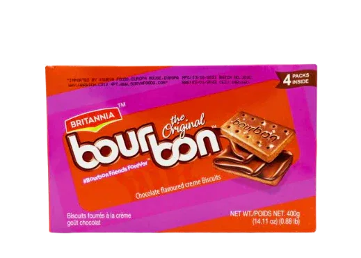 BRITANNIA BOURBON BISCUITS 400G PM£2.20 - Kashmir Watan Foodstores