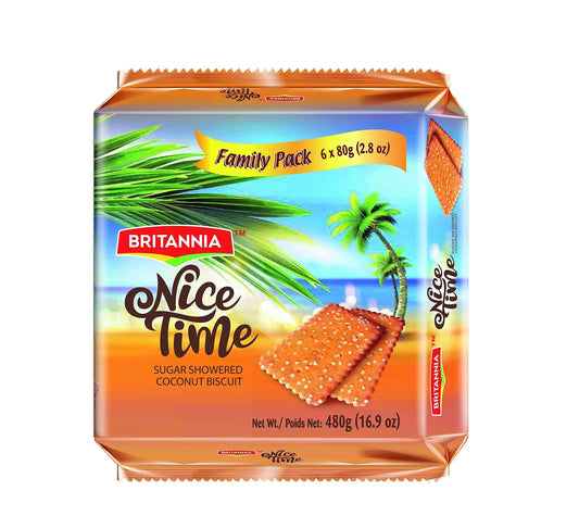 BRITANNIA NICE TIME 6X80G 480G PM£2.49 - Kashmir Watan Foodstores
