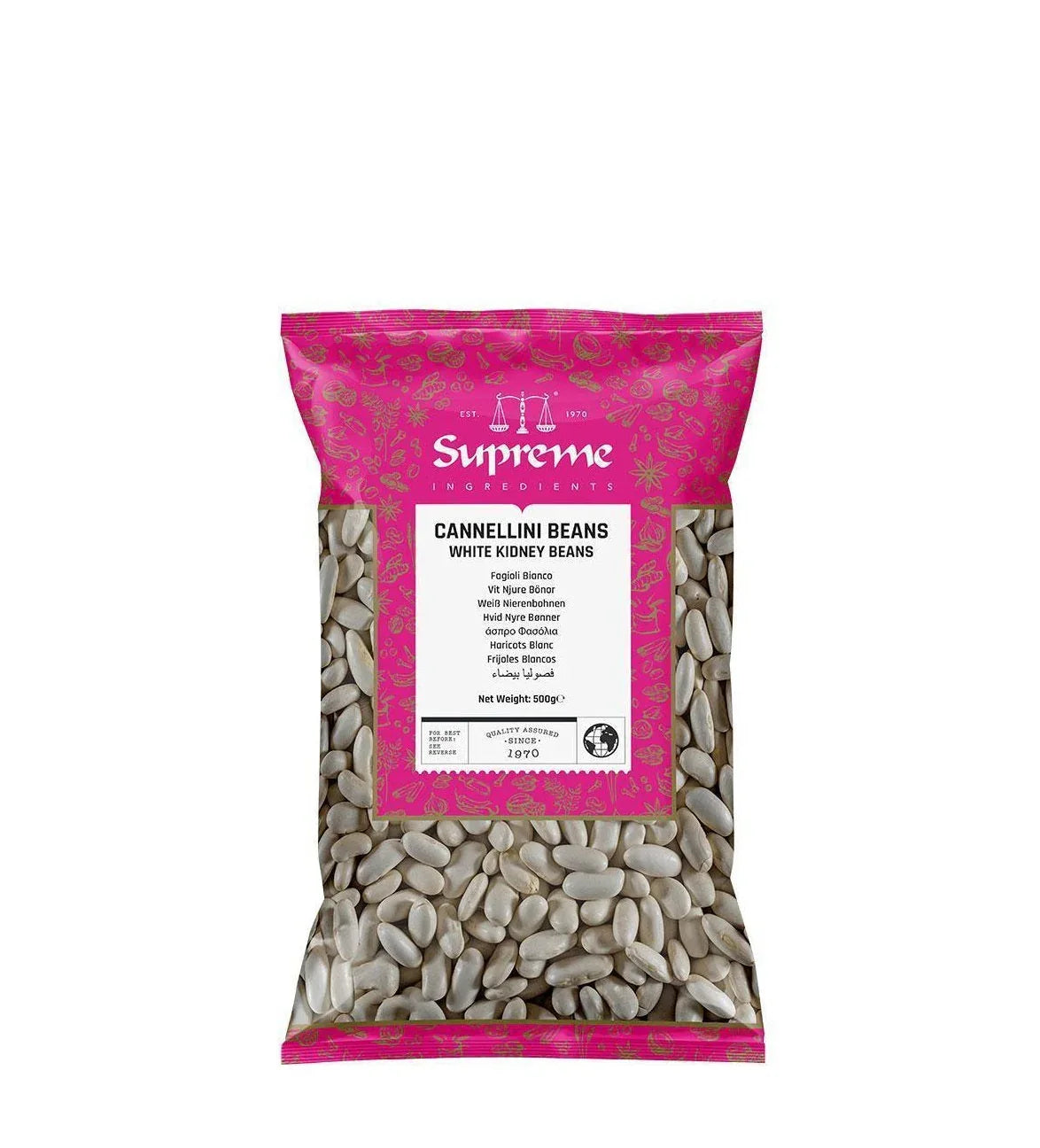 SUPREME QUALITY CANNELLINI BEANS 500G - Kashmir Watan Foodstores
