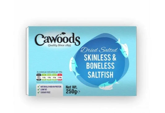 CAWOOD SKINLESS & BONELESS SALTFISH 100G - Kashmir Watan Foodstores