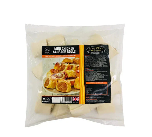 TAYYABAH CHICKEN MINI SAUSAGES ROLL 600G - Kashmir Watan Foodstores