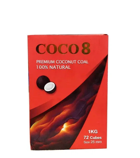 COCO 8 COCONUT CHARCOAL CUBES 1KG 64 Pcs - Kashmir Watan Foodstores
