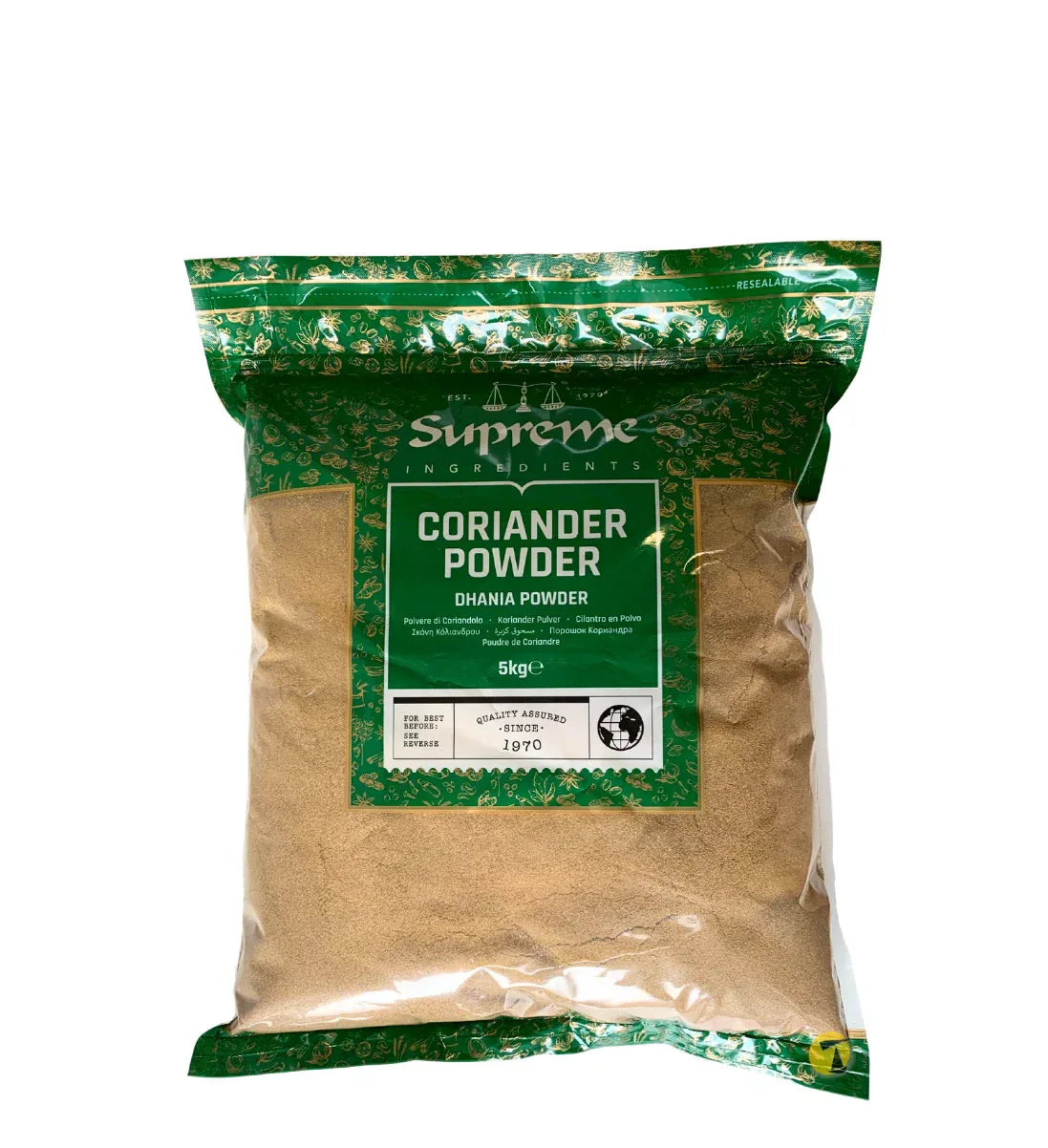 SQ CORIANDER- DHANIA POWDER 5KG - Kashmir Watan Foodstores