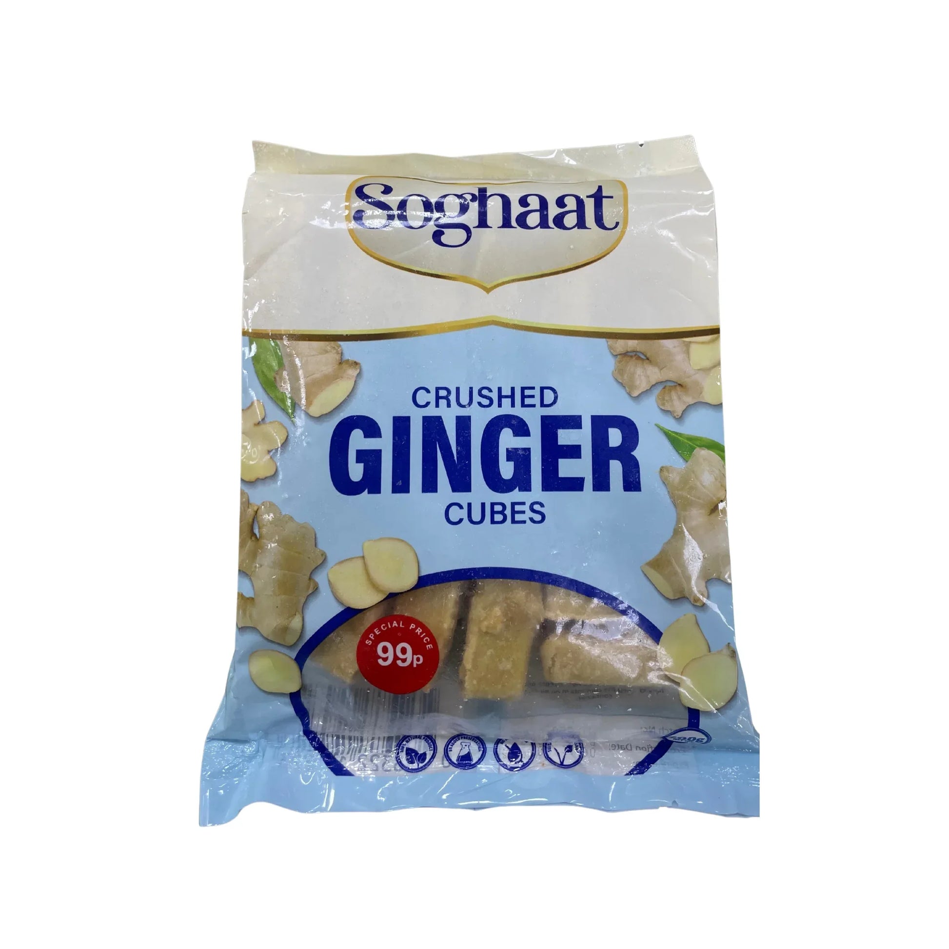 SOGHAAT GINGER CRUSHED CUBES 400G (BUY 1 GET 1 FREE) - Kashmir Watan Foodstores