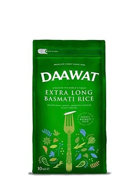 DAAWAT EXTRA LONG RICE 10KG - Kashmir Watan Foodstores