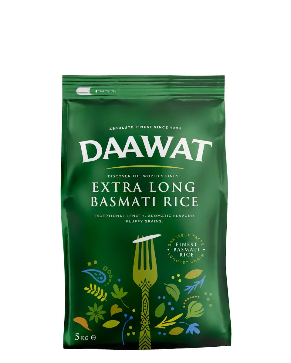 DAAWAT EXTRA LONG RICE 5KG - Kashmir Watan Foodstores