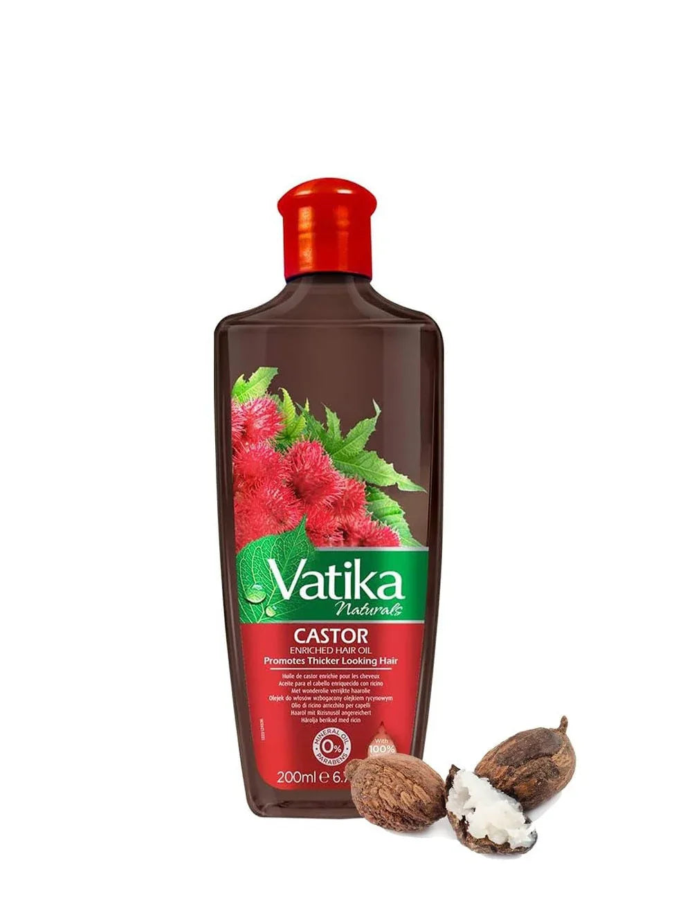D/ VATIKA CASTOR OIL 200ML - Kashmir Watan Foodstores