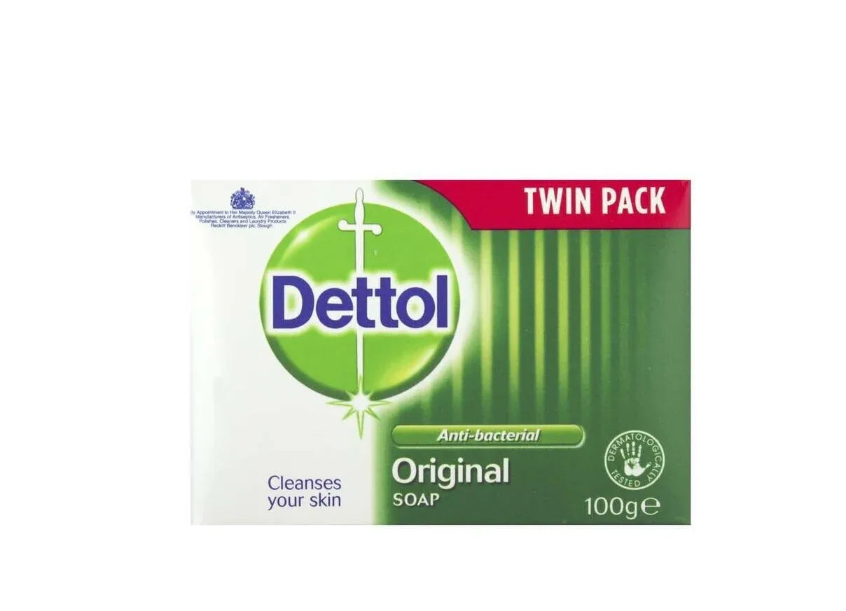 DETTOL ANTIBAC SOAP BAR ORIGINAL TWIN 100G - Kashmir Watan Foodstores