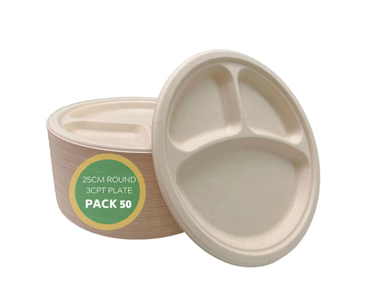 DID 10'' BIODEGRADABLE PLATES 50PCS - Kashmir Watan Foodstores