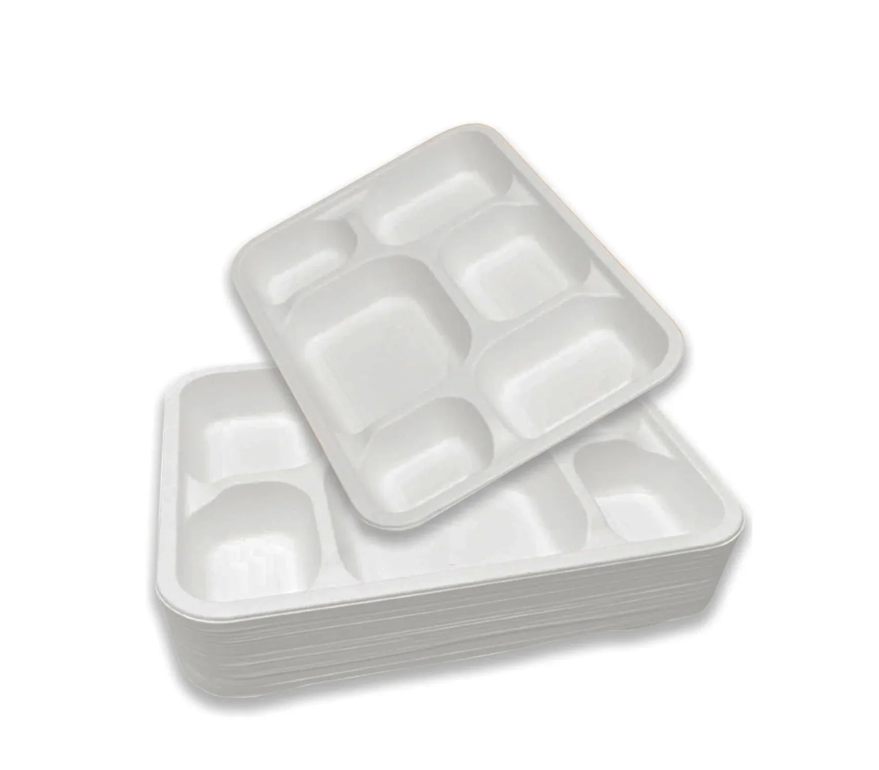 DID 6 COMPARTMENT H/D THALI 50PCS - Kashmir Watan Foodstores