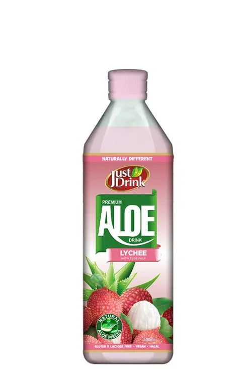 J/D ALOEVERA LYCHEE DRINK 500ml - Kashmir Watan Foodstores