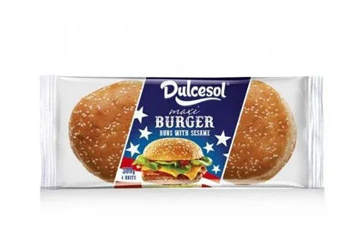 DULCESOL BRIOCHE BURGERS BUNS 300G 4PK - Kashmir Watan Foodstores