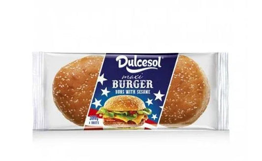 DULCESOL BRIOCHE BURGERS BUNS SESAME 300G 4PK - Kashmir Watan Foodstores