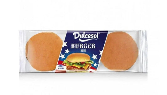 DULCESOL BURGER BUNS 300G 6PK - Kashmir Watan Foodstores