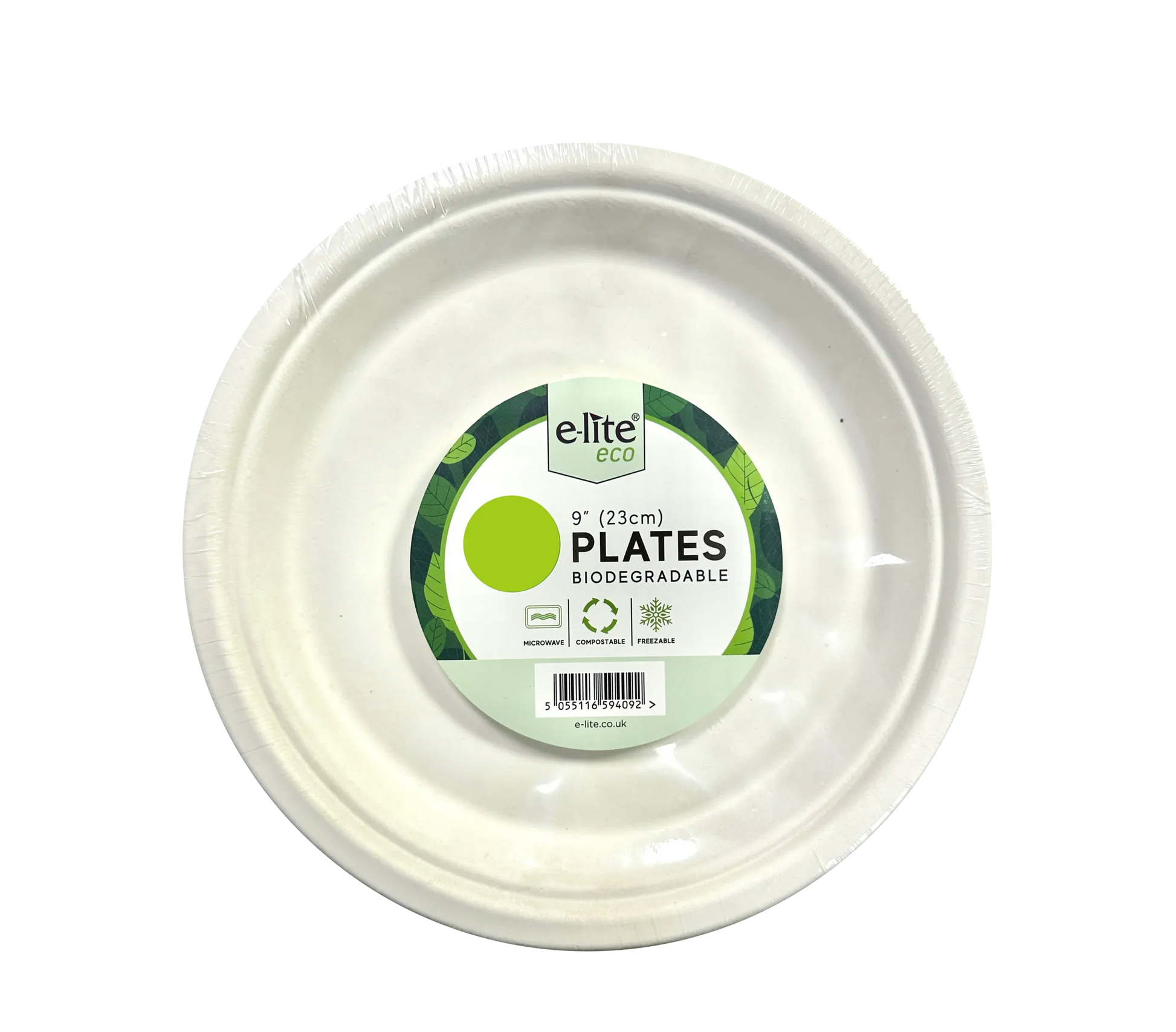 E-LITE 9" REUSABLE 23CM PLATES 40Pcs - Kashmir Watan Foodstores