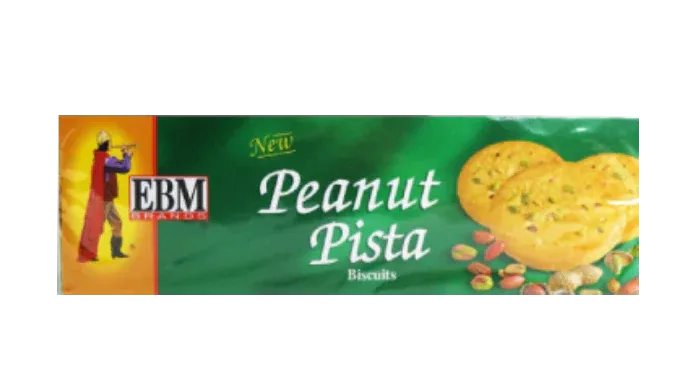 EBM PEANUT PISTA BISCUITS 118G - Kashmir Watan Foodstores