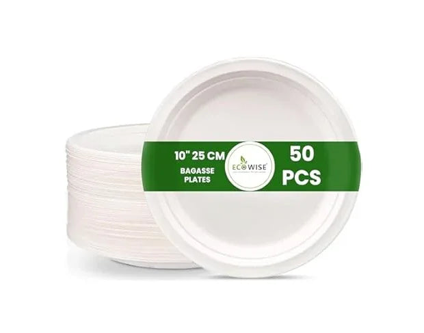 ECO 10'' CHOICE BIODEGRADBLE PLATE 50'S - Kashmir Watan Foodstores