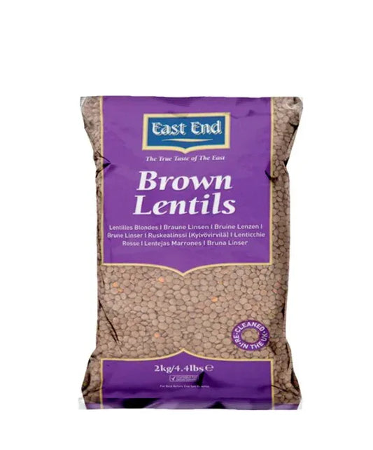 EE BROWN LENTILS 2KG - Kashmir Watan Foodstores