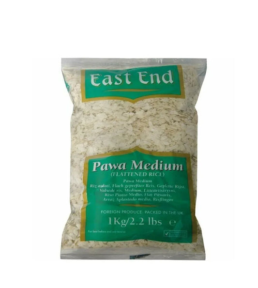 EE FLAKED RICE POWA MEDIUM 1KG - Kashmir Watan Foodstores
