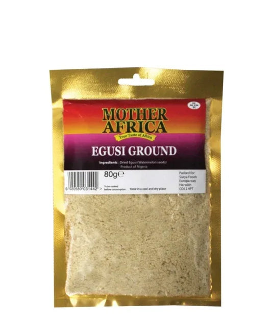 EGUSI GROUND 80G (MOTHER AFRICA) - Kashmir Watan Foodstores