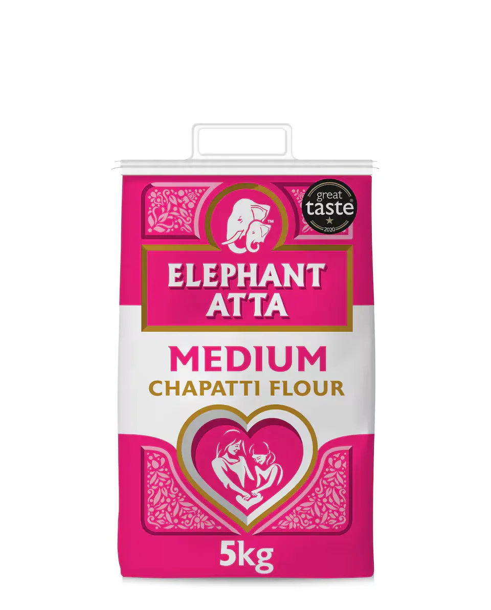 ELEPHANT MEDIUM ATTA 5KG - Kashmir Watan Foodstores