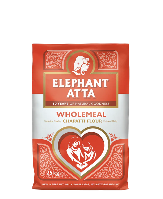 ELEPHANT WHOLEMEAL 25KG - Kashmir Watan Foodstores