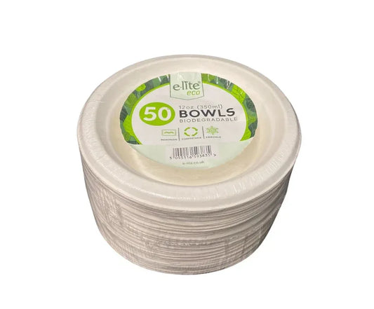 ELITE 12OZ BOWLS BIODEGRADEBLE 50PK - Kashmir Watan Foodstores