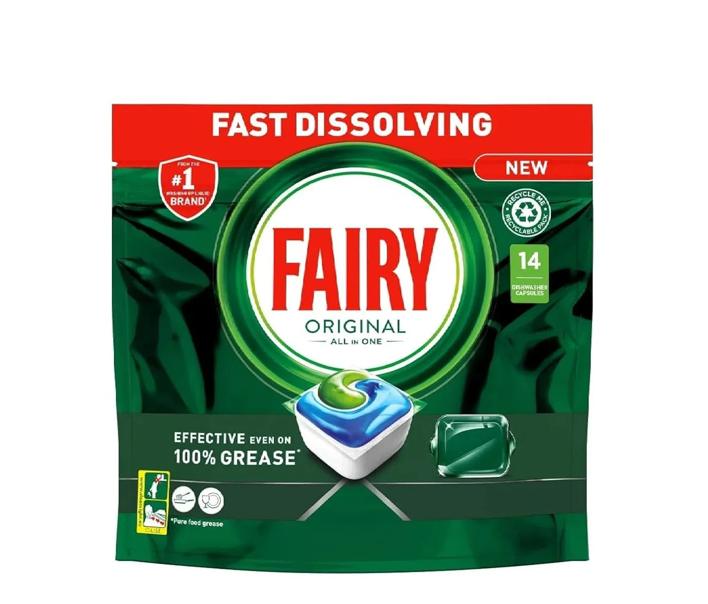 FAIRY ORIGINAL 14 DISHWASHER CAPSULES 189G - Kashmir Watan Foodstores