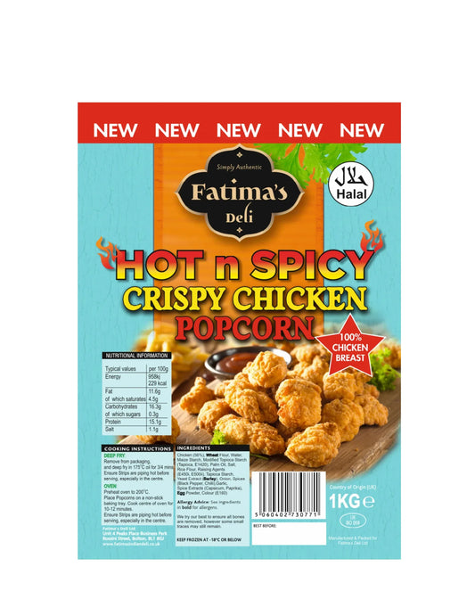 FATIMA H&S CRISPY CHICKEN POPCORN 1KG PM£10.99 - Kashmir Watan Foodstores