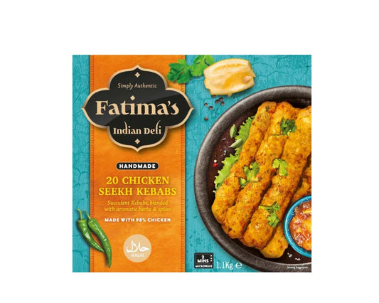 FATIMAS CHICKEN SEEKH KEBAB 20PCS PM£11.99 - Kashmir Watan Foodstores