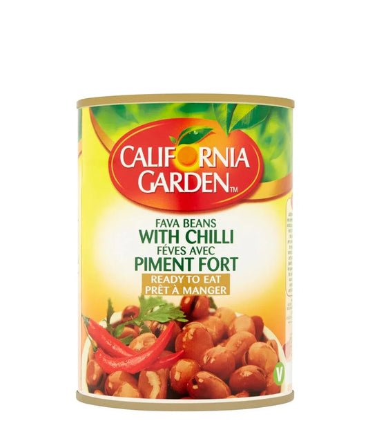 FAVA BEANS WITH CHILLI 400G (CALIFORNIA GARDEN) - Kashmir Watan Foodstores