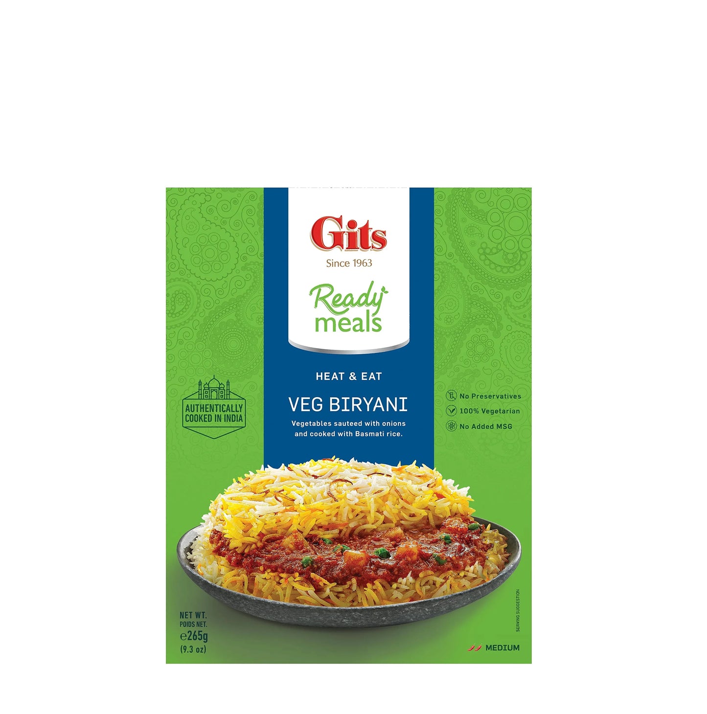 GITS VEGETABLE BIRYANI 265G - Kashmir Watan Foodstores