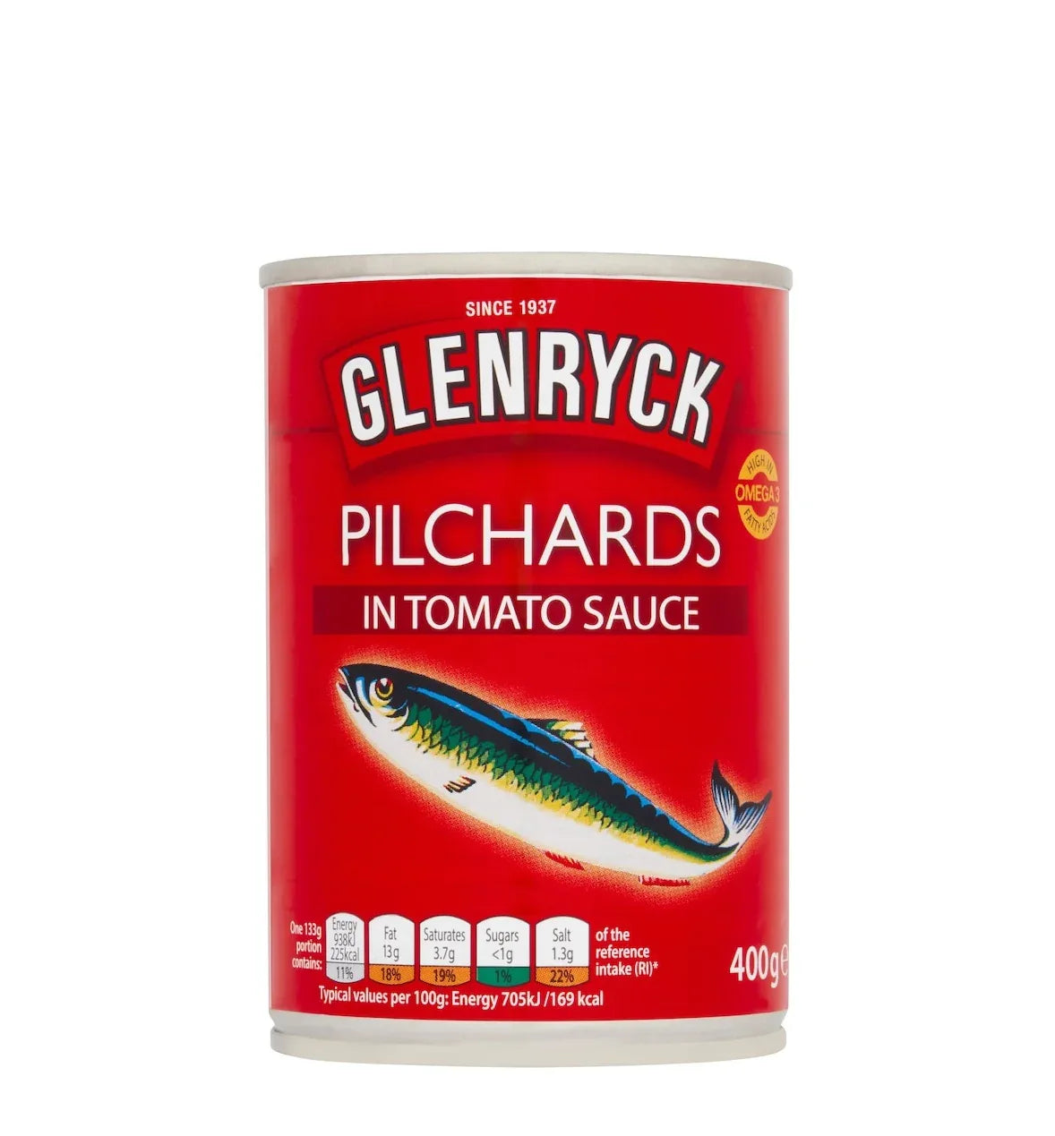 GLENRYCK PILCHARD IN TOMAO SAUCE 400G - Kashmir Watan Foodstores