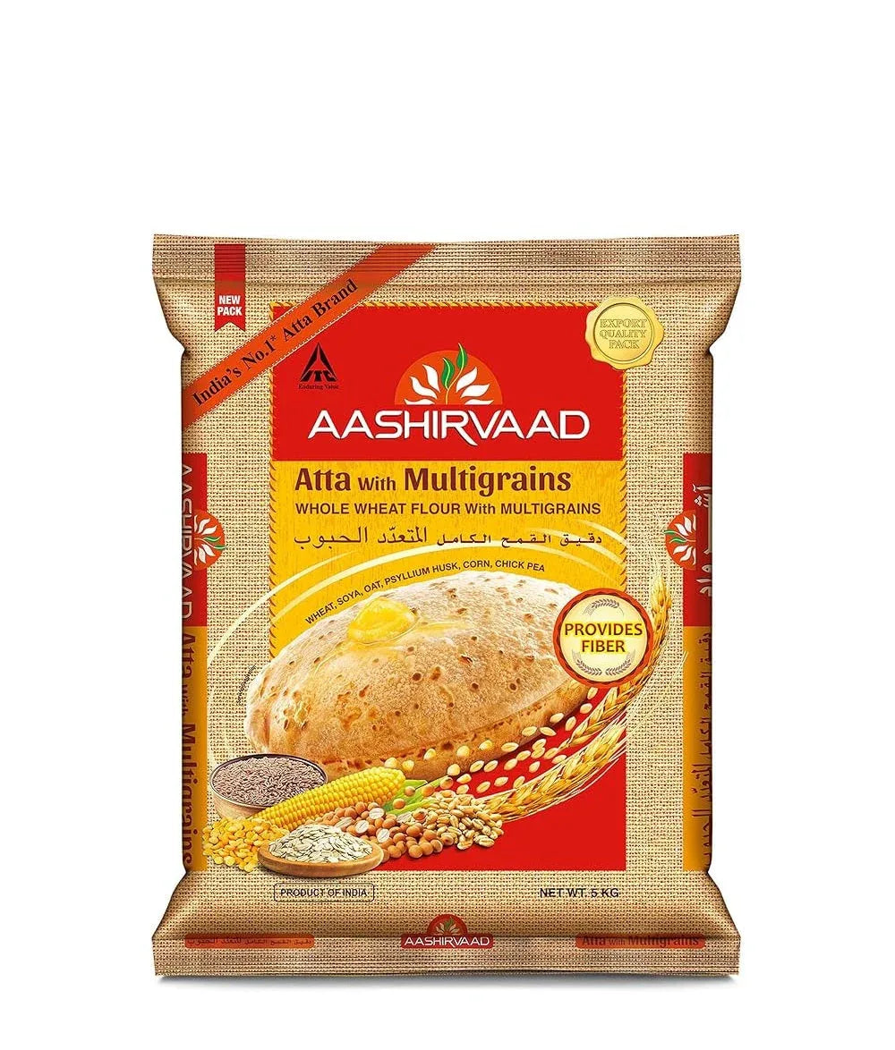 AASHIRVAD MULTIGRAIN FLOUR 5KG - Kashmir Watan Foodstores