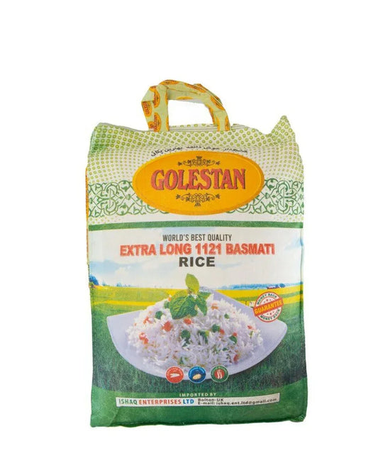GOLESTAN BASMATE 1121 10KG - Kashmir Watan Foodstores
