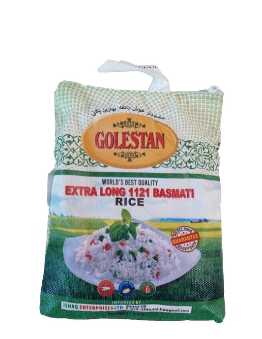 GOLESTAN BASMATI 1121 5KG - Kashmir Watan Foodstores
