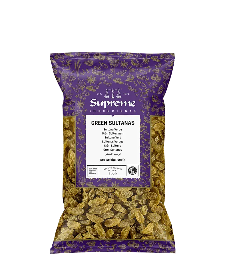 SQ GREEN SULTANA 100G - Kashmir Watan Foodstores