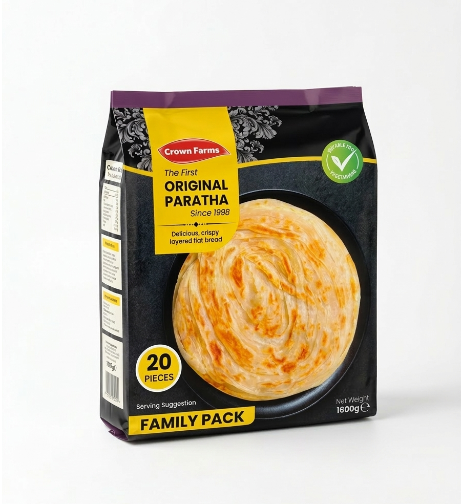 C/F PLAIN ROTI PARATHA FAMILY 20PK
