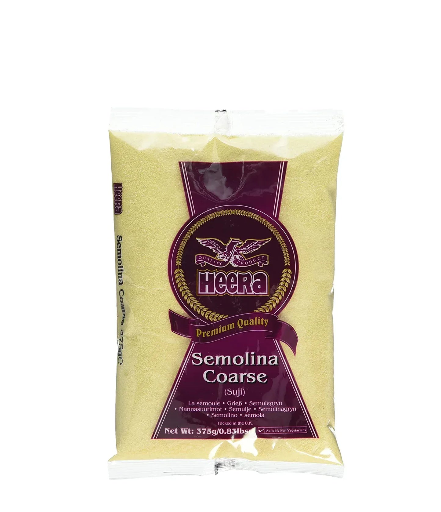 HEERA EX-CRSE SEMOLINA 375G - Kashmir Watan Foodstores