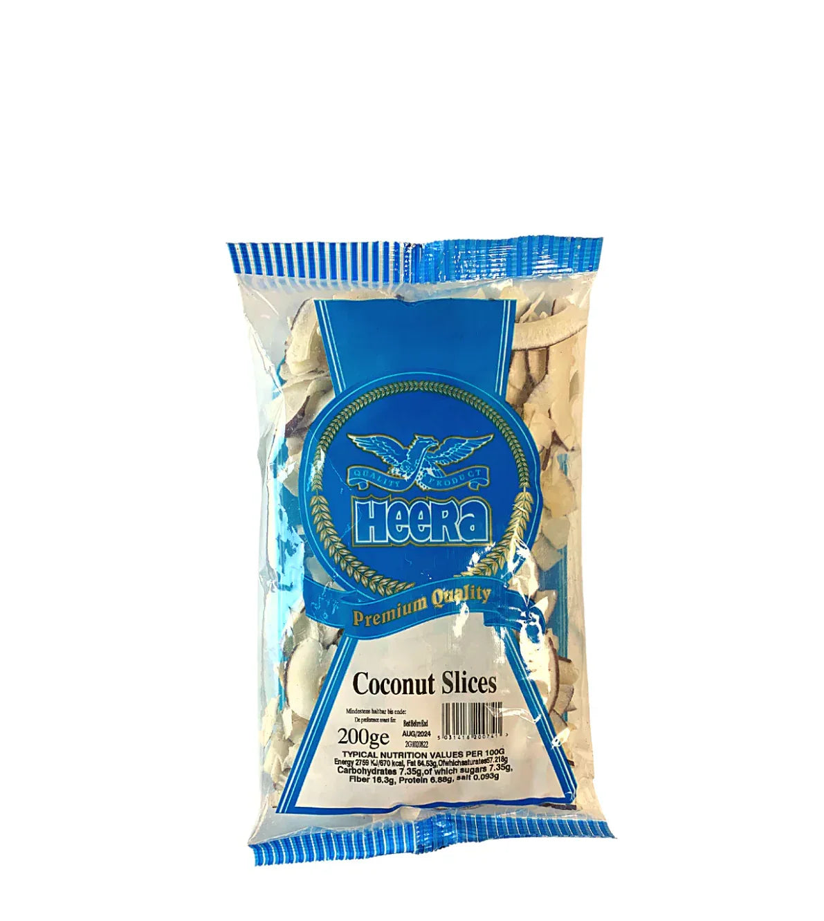 HEERA COCONUT SLICES 200G - Kashmir Watan Foodstores