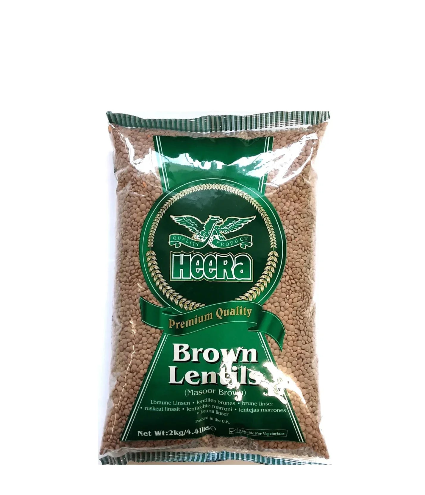 HEERA MASOOR BROWN LENTLE 2KG - Kashmir Watan Foodstores