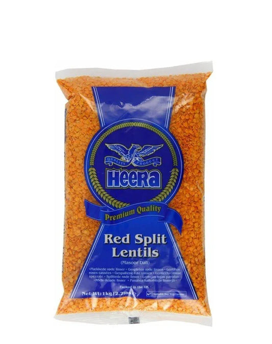 HEERA RED SPLIT LENTIL 1KG - Kashmir Watan Foodstores